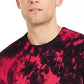 INC International Concepts Men's Gnover Tie Dye Sweater Dark Pink Size X-Large