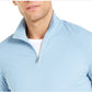 Alfani Men's Lightweight Ribbed Quarter Zip Pullover Navy Size Small