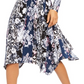 INC International Concepts Women's Printed Wrap Dress Black Size Small
