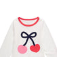 First Impressions Toddler Girls Cotton Long-Sleeve Cherry T-Shirt White Size 3T