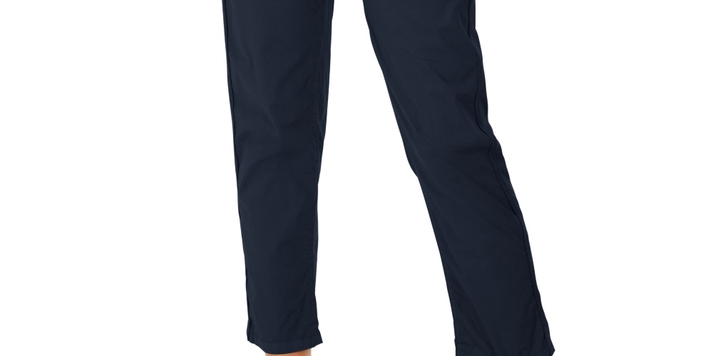 Style & Co Women's Pull On Cuffed Utility Pants Blue Size 12