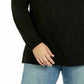 Style & Co Women's Crochet-Yoke Top Black Size Small