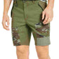 Sun + Stone Men's Camo Inseam Chino Shorts Green Size 29