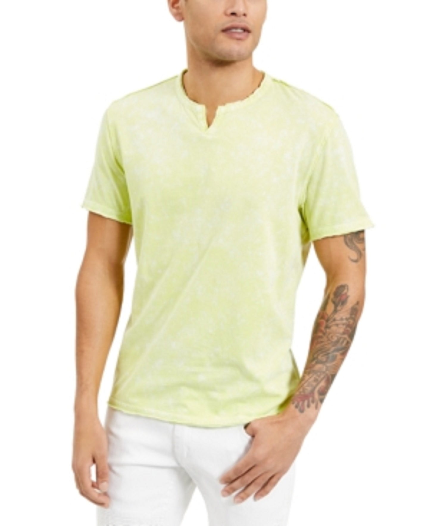 INC International Concepts Men's Cotton Tie-Dye T-Shirt Gold Size XX Large