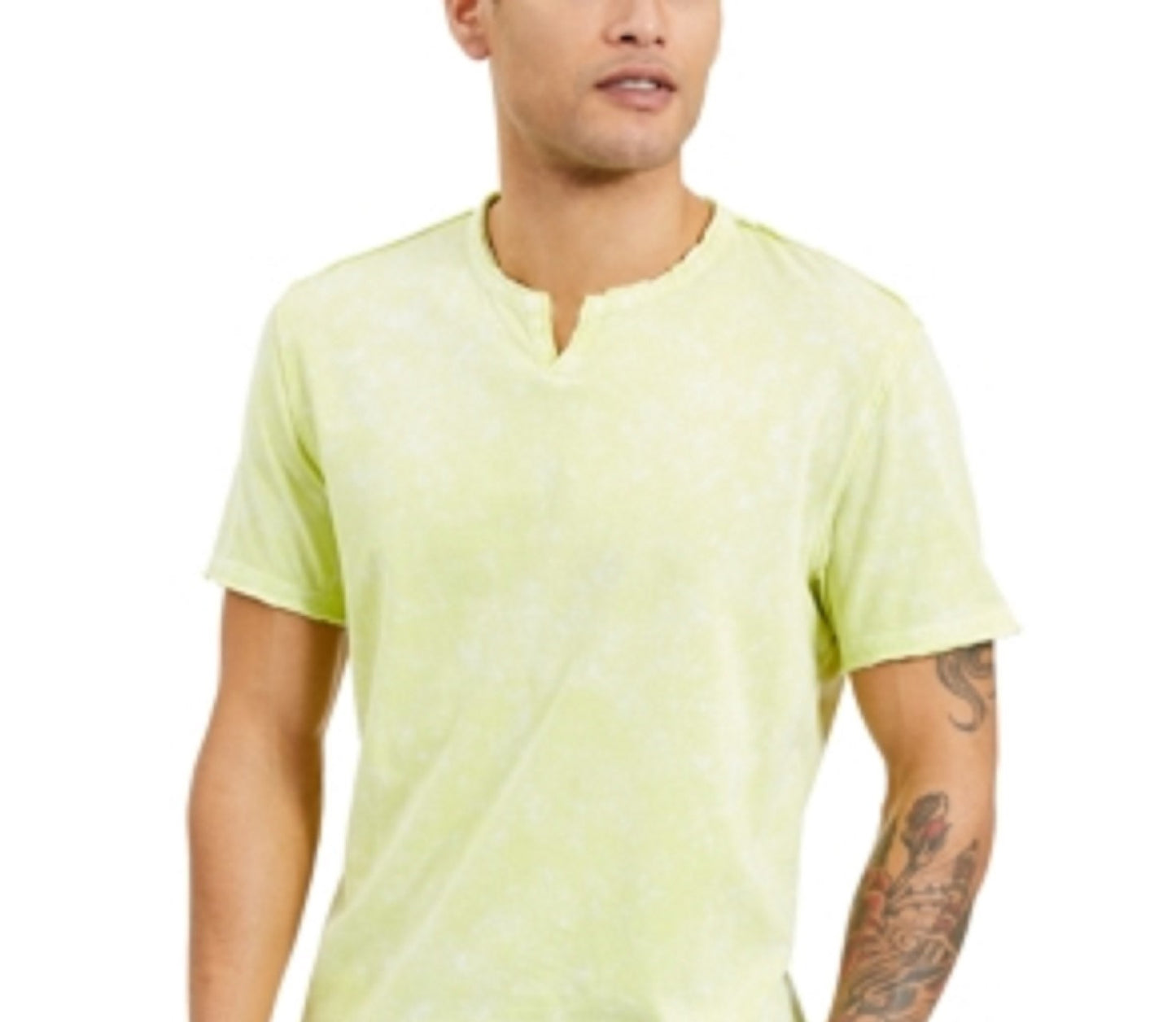 INC International Concepts Men's Cotton Tie-Dye T-Shirt Gold Size XX Large