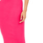 Bar III Women's Ribbed Zipper Midi Skirt Red Size X-Small