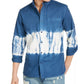 Sun + Stone Men's Horizon Tie Dye Shirt Navy Size Medium