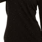 INC International Concepts Women's Embellished Keyhole Sweater Black Size Medium