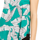 Alfani Women's Printed T-Shirt Green Size Large