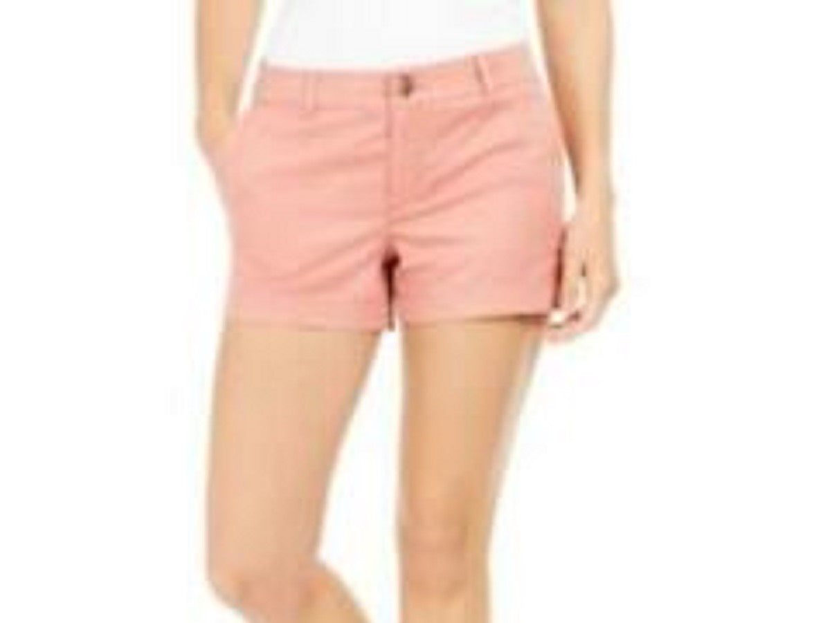 Style & Co Women's Chino Shorts Orange Size 10