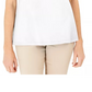 Karen Scott Women's Cotton Crochet Front Top White Size X-Small