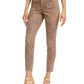 Style & Co Women's Curvy Printed Skinny Jeans Rustcopper Size 10
