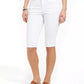 Style & Co Women's Cuffed Skimmer Denim Shorts White Size 6