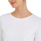 Charter Club Women's 3/4-Sleeve Printed Top White Size XX-Large