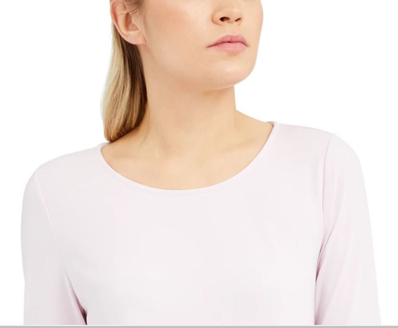 Alfani Women's Colorblocked Asymmetrical Top Purple Size Large