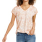 Style & Co Women's Medallion Graphic-Print T-Shirt Bright Pink Size X-Small