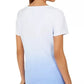 Karen Scott Women's Daisy-Shine Scoop-Neck Top Blue Size Large