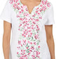 Karen Scott Women's Floral Print Top Pink Size Petite Small