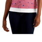 Karen Scott Women's Petite Sailor T-Shirt Bright Red Size Medium