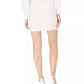 INC International Concepts Women's Belted Tweed A-Line Skirt White Size 0