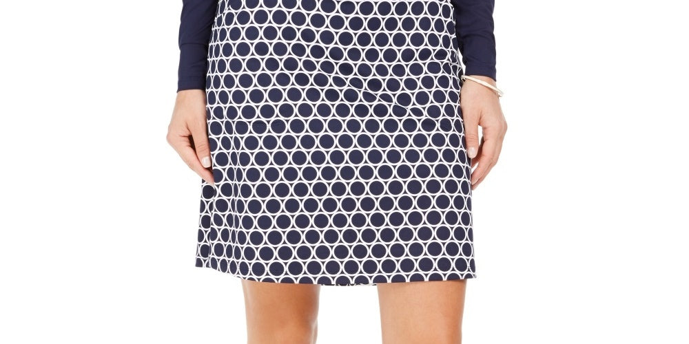 Charter Club Women's Printed Skort Blue Size Medium