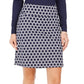 Charter Club Women's Printed Skort Blue Size Medium