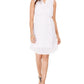 Style & Co Women's Textured Cotton Dress White Size Large