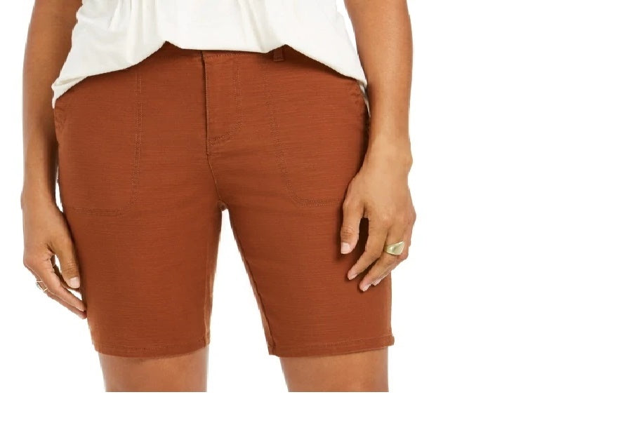 Style & Co Women's Bermuda Shorts Brown Size 10
