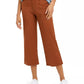 Style & Co Women's Wide Leg Cropped Pants Brown Size 12