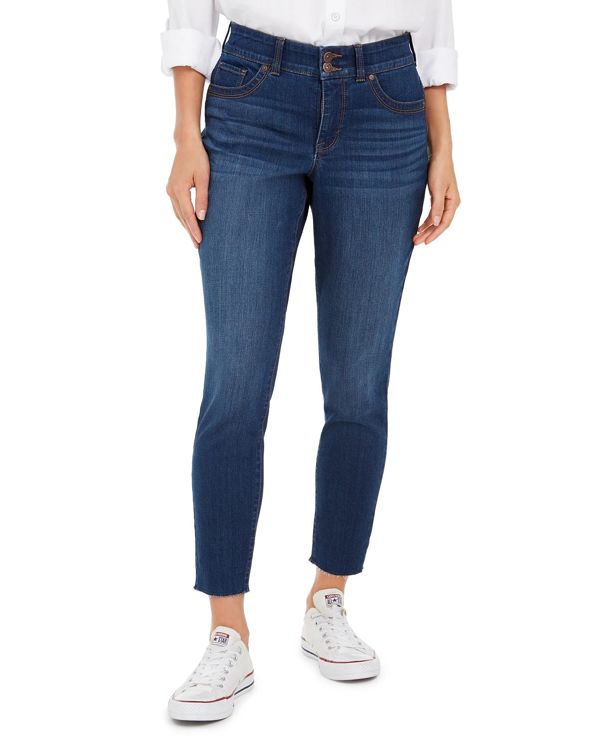 Style & Co Women's Skinny Curvy Jeans Black Size 8