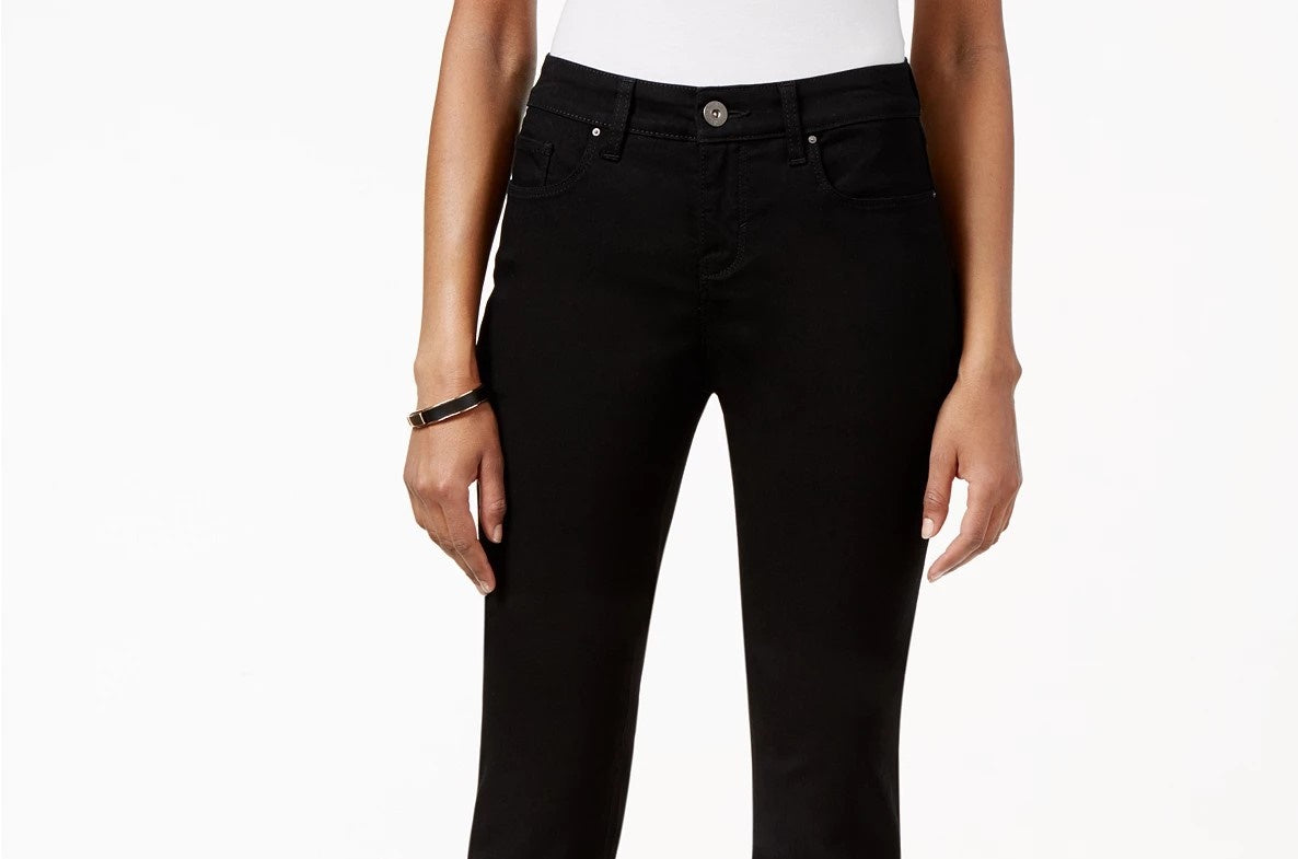 Style & Co Women's Skinny Curvy Jeans Black Size 8