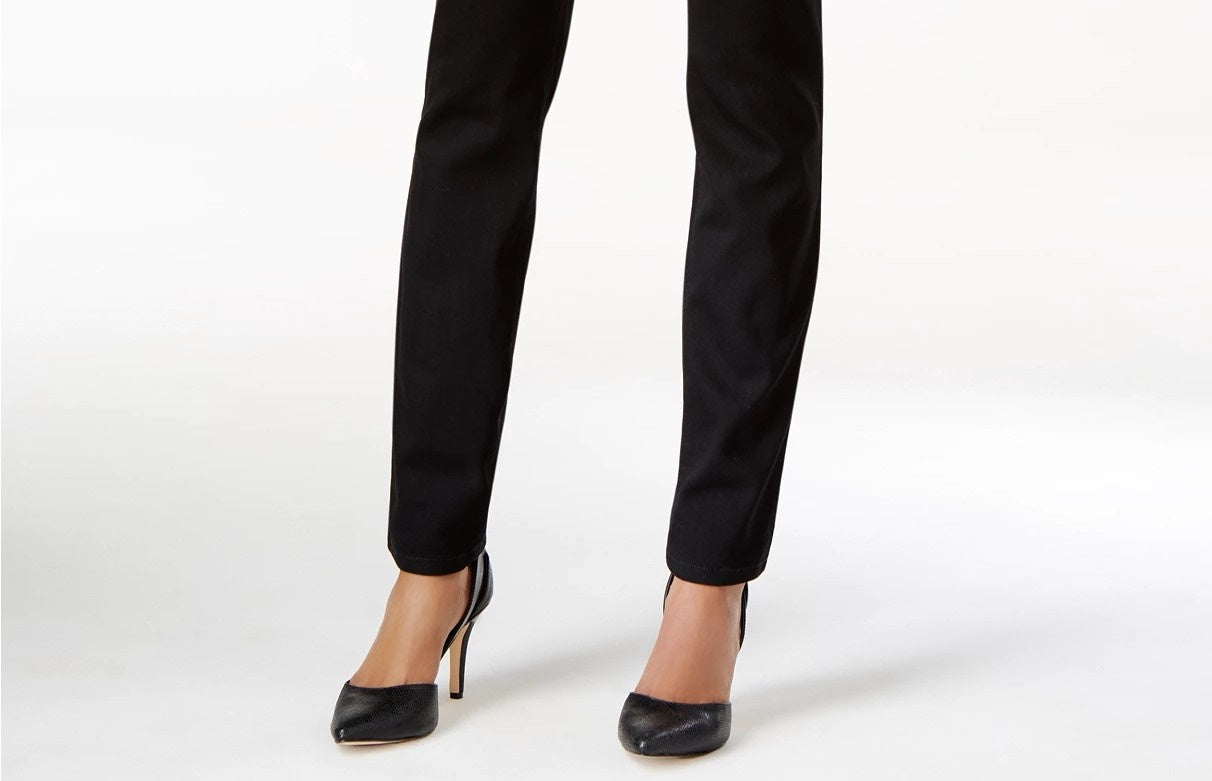 Style & Co Women's Skinny Curvy Jeans Black Size 8
