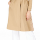 INC International Concepts Women's Plus Size Long Lace-Back Trench Coat Brown Size 1X