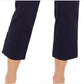 Charter Club Women's Button Cuff Tummy Control Capri Pants Blue Size 10