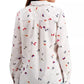Charter Club Women's Linen Nautical-Print Blouse White Size X-Large