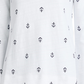 Charter Club Women's Cotton Embroidered Anchor Top  White Size X-Large
