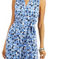 Charter Club Women's Tie Waist Maxi Dress Blue Size Medium