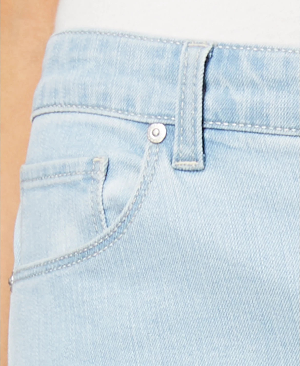 Style & Co Women's Curvy Cuffed Capri Jeans  Dark Blue Size 4