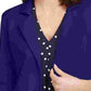 Mason Women's Navy Long Sleeve Open Cardigan Top Navy Size Small