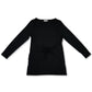 Charter Club Women's Long-Sleeve Tie-Waist Top Black Size XX-Large