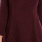 Style & Co Women's Waffle Knit Cowlneck Sweater Purple Size Medium