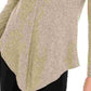 BCX Junior's Textured Cowlneck V Hem Sweater Beige Size Medium