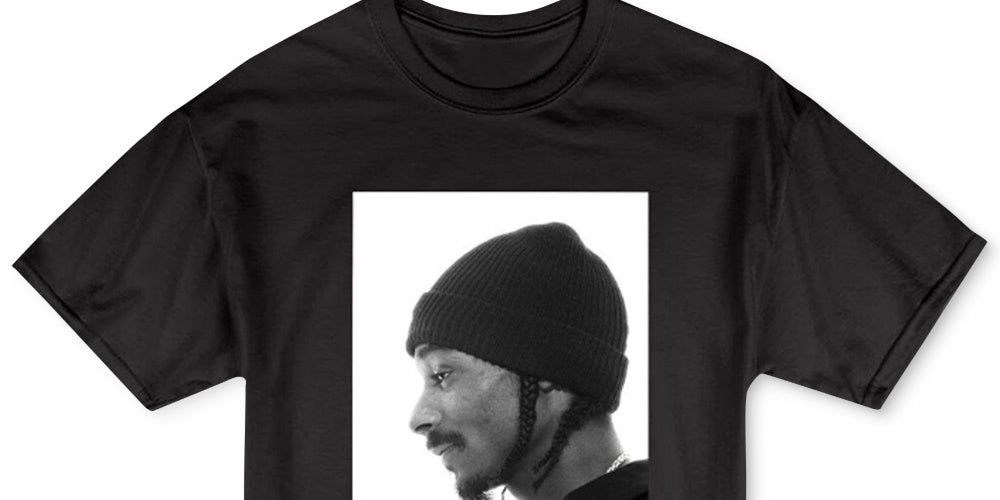 Merch Traffic Men's Snoop Profile Men's Graphic T-Shirt Black Size Small