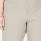 Kasper Women's Plus Melange Slim Pants Brown Size 24W