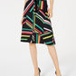 Bar III Women's Printed Skirt Black Size 0
