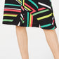 Bar III Women's Printed Skirt Black Size 0