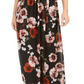 INC International Concepts Women’s Floral Print Halter Maxi Dress Black Size18