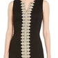 Pappagallo Women's Sleeveless Jewel Neck Above The Knee Shift Evening Dress Black Size 18