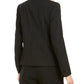 Anne Klein Women's Pinstripe Peak Lapel Blazer Black Size 8