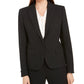 Anne Klein Women's Pinstripe Peak Lapel Blazer Black Size 8
